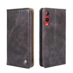 For Rakuten Hand 4G Non-Magnetic Retro Texture Leather Phone Case(Grey)