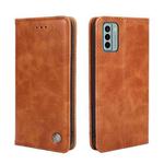 For Nokia G22 Non-Magnetic Retro Texture Leather Phone Case(Brown)