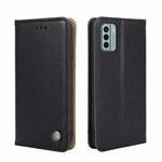 For Nokia G22 Non-Magnetic Retro Texture Leather Phone Case(Black)