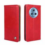 For Honor Magic5 Non-Magnetic Retro Texture Leather Phone Case(Red)