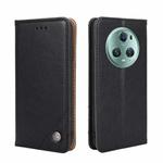For Honor Magic5 Pro Non-Magnetic Retro Texture Leather Phone Case(Black)