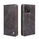 For Honor X5 4G Non-Magnetic Retro Texture Leather Phone Case(Grey)