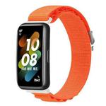 For Huawei Band 7 Loop Nylon Watch Band(Orange)