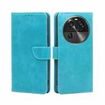 For OPPO Find X6 5G Calf Texture Buckle Flip Leather Phone Case(Blue)