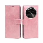 For OPPO Find X6 Pro 5G Calf Texture Buckle Flip Leather Phone Case(Rose Gold)