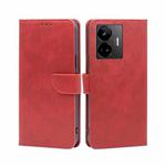 For Realme GT Neo 5 / GT3 / GT Neo 5 240W Calf Texture Buckle Flip Leather Phone Case(Red)