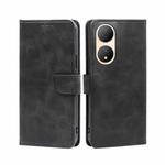 For vivo Y100 5G Calf Texture Buckle Flip Leather Phone Case(Black)