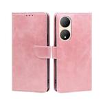 For vivo Y100 5G Calf Texture Buckle Flip Leather Phone Case(Rose Gold)