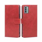 For Nokia G22 Calf Texture Buckle Flip Leather Phone Case(Red)