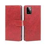 For Motorola Moto G Power 2023 Calf Texture Buckle Flip Leather Phone Case(Red)