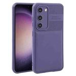 For Samsung Galaxy S23 5G Twill Texture TPU Shockproof Phone Case(Purple)