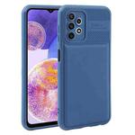 For Samsung Galaxy A23 Twill Texture TPU Shockproof Phone Case(Blue)