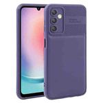For Samsung Galaxy A24 Twill Texture TPU Shockproof Phone Case(Purple)