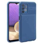 For Samsung Galaxy A32 5G / M32 5G Twill Texture TPU Shockproof Phone Case(Blue)
