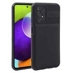 For Samsung Galaxy A52 4G / 5G Twill Texture TPU Shockproof Phone Case(Black)