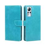 For Infinix Note 11 Calf Texture Buckle Flip Leather Phone Case(Blue)