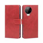 For Infinix Note 12 Pro 4G/Note 12 2023 Calf Texture Buckle Flip Leather Phone Case(Red)