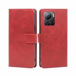 For Infinix Note 12 VIP Calf Texture Buckle Flip Leather Phone Case(Red)