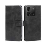 For Infinix Smart 7 Calf Texture Buckle Flip Leather Phone Case(Black)
