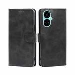 For Tecno Camon 19 / 19 Pro Calf Texture Buckle Flip Leather Phone Case(Black)