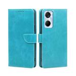 For Tecno Pop 6 Pro Calf Texture Buckle Flip Leather Phone Case(Blue)