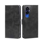 For Tecno Pova 4 Pro Calf Texture Buckle Flip Leather Phone Case(Black)