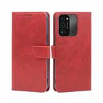 For Tecno Spark 8C / Spark GO 2022 Calf Texture Buckle Flip Leather Phone Case(Red)