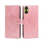 For Tecno Spark 9 Pro Calf Texture Buckle Flip Leather Phone Case(Rose Gold)