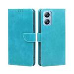 For Blackview A52 Calf Texture Buckle Flip Leather Phone Case(Blue)