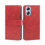 For Blackview A52 Calf Texture Buckle Flip Leather Phone Case(Red)