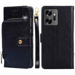 For Infinix Zero 20 Zipper Bag Leather Phone Case(Black)