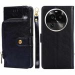 For OPPO Find X6 Pro 5G Zipper Bag Leather Phone Case(Black)