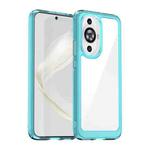 For Huawei nova 12 Lite Colorful Series Acrylic + TPU Phone Case(Transparent Blue)