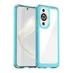 For Huawei nova 12s Colorful Series Acrylic + TPU Phone Case(Transparent Blue)