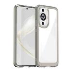 For Huawei nova 12s Colorful Series Acrylic + TPU Phone Case(Transparent Grey)