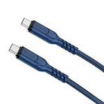 hoco X59 Victory 60W USB-C / Type-C to USB-C / Type-C Charging Data Dable, Length:2m(Blue)