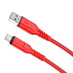 hoco X59 Victory 3A USB to USB-C / Type-C Charging Data Dable, Length:2m(Red)