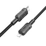 hoco X94 Leader PD 20W USB-C / Type-C to 8 Pin Charging Data Dable, Length:1m(Black)