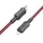 hoco X94 Leader PD 20W USB-C / Type-C to 8 Pin Charging Data Dable, Length:1m(Red)