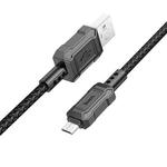 hoco X94 Leader 2.4A USB to Micro USB Charging Data Dable, Length:1m(Black)
