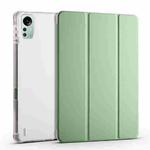 For Xiaomi Pad 5 Pro 12.4 3-fold TPU Leather Tablet Case with Pen Slot(Matcha Green)