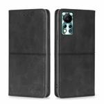 For Infinix Hot 11s NFC Cow Texture Magnetic Horizontal Flip Leather Phone Case(Black)