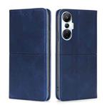 For Infinix Hot 20S Cow Texture Magnetic Horizontal Flip Leather Phone Case(Blue)