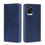 For Infinix Note 10 Pro Cow Texture Magnetic Horizontal Flip Leather Phone Case(Blue)