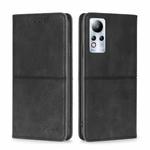 For Infinix Note 11 Cow Texture Magnetic Horizontal Flip Leather Phone Case(Black)