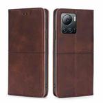 For Infinix Note 12 VIP Cow Texture Magnetic Horizontal Flip Leather Phone Case(Dark Brown)