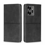 For Infinix Zero 20 Cow Texture Magnetic Horizontal Flip Leather Phone Case(Black)