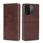 For Tecno Spark 8C Cow Texture Magnetic Horizontal Flip Leather Phone Case(Dark Brown)