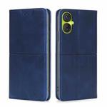 For Tecno Spark 9 Pro Cow Texture Magnetic Horizontal Flip Leather Phone Case(Blue)