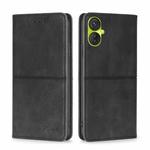For Tecno Spark 9 Pro Cow Texture Magnetic Horizontal Flip Leather Phone Case(Black)